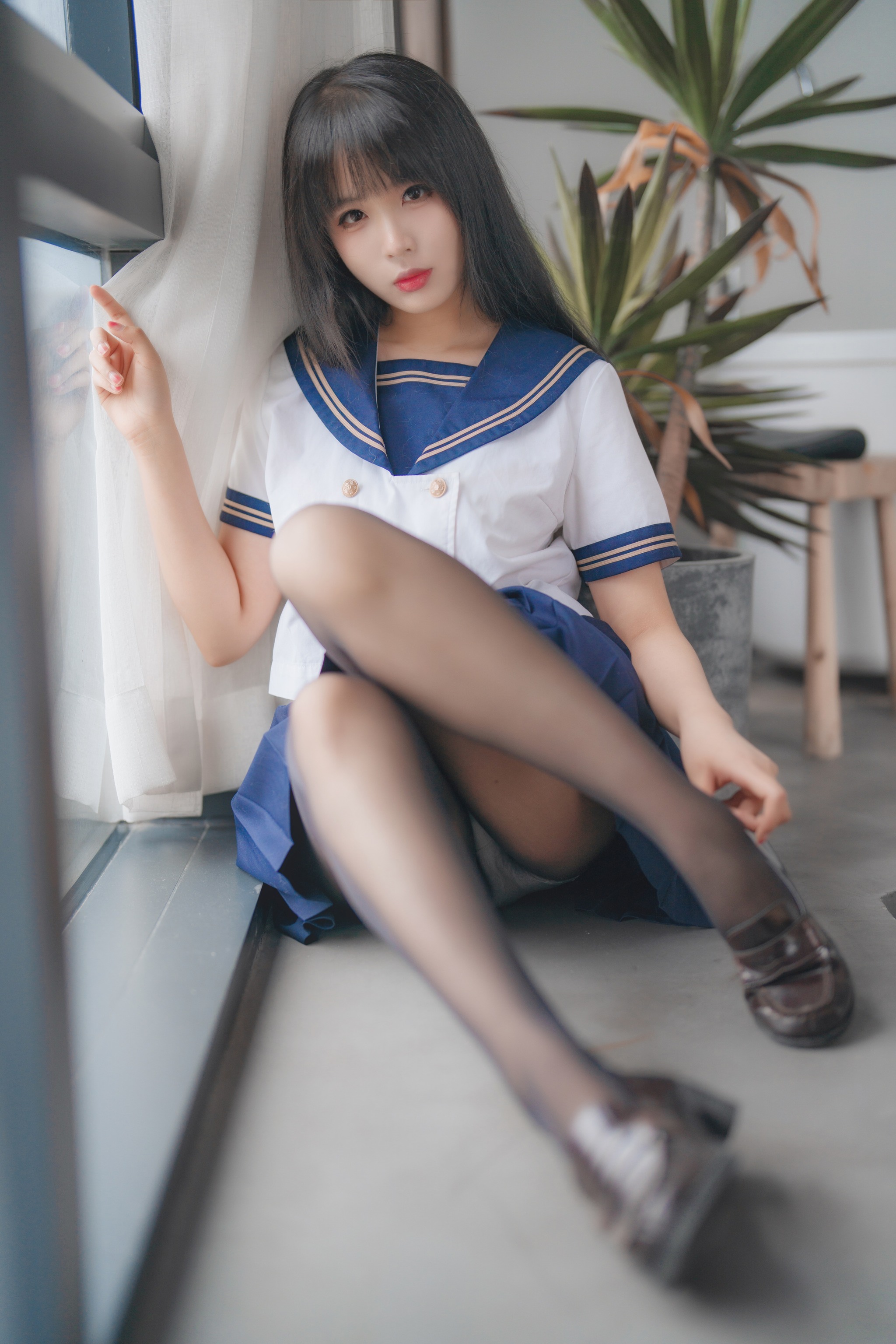 图片[1]-轩萧学姐 – NO.042 5月舰长 黑丝jk[32P]-XikXak